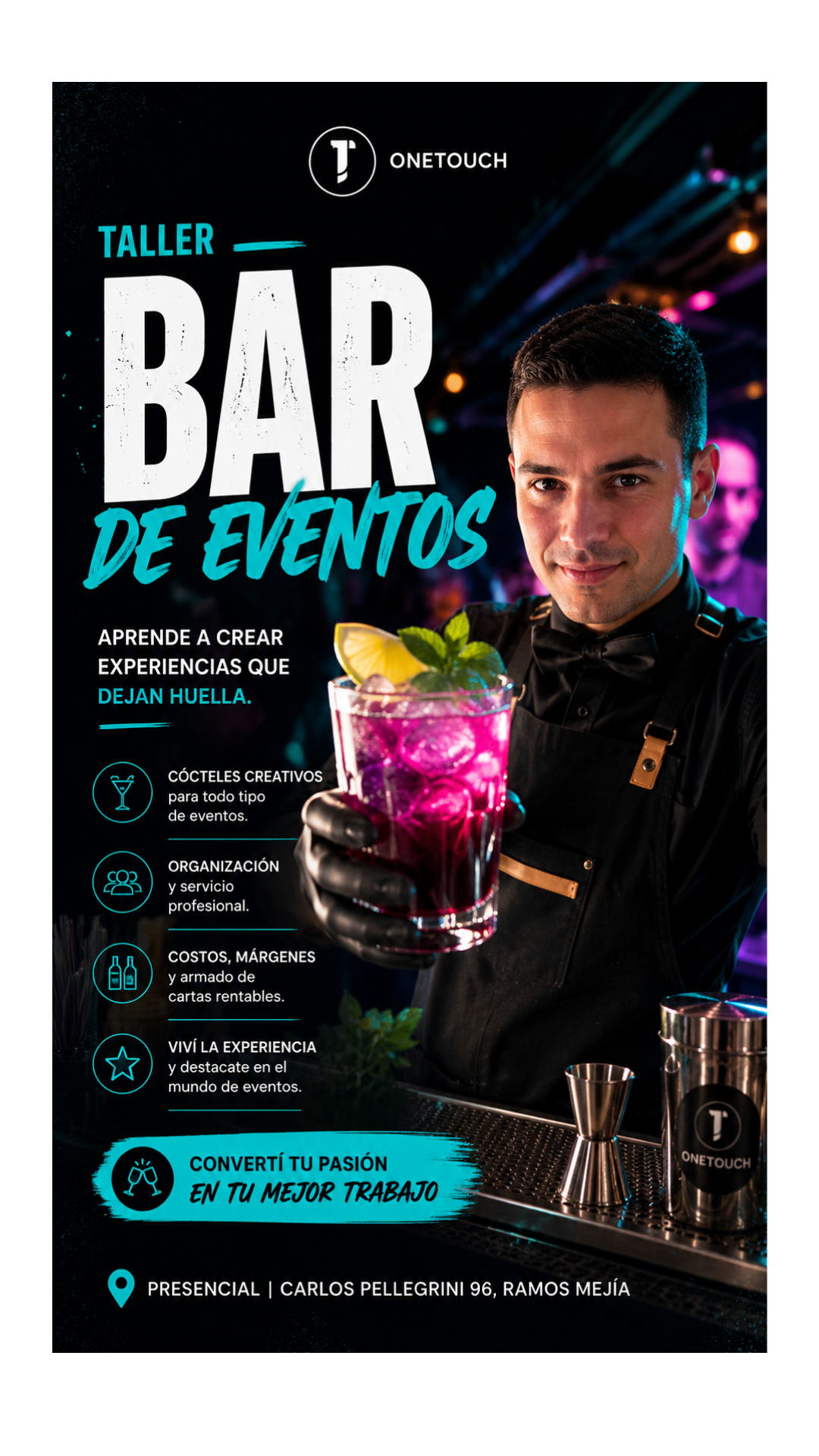 B. TALLER BARRA PARA EVENTOS