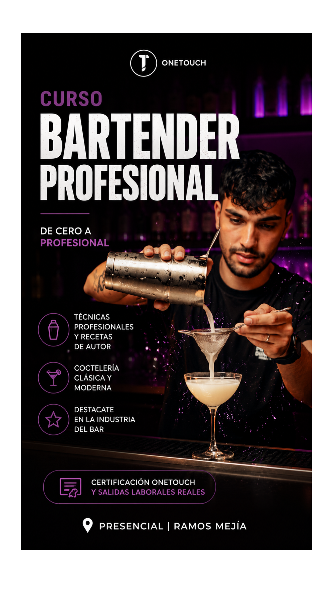 CURSO BARTENDER PROFESIONAL